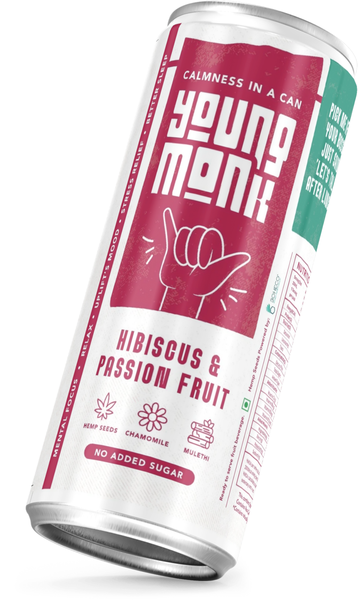 Young Monk - Combo of Lemon & Mint, Peach & Ginger and Hibiscus & Passion Fruit (Pack Of 6)