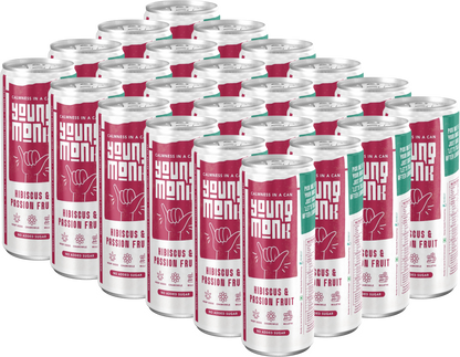 Hibiscus & Passion Fruit Flavour (Pack Of 24) Infused with Herbs, Hemp, Zero Added Sugar CALMNESS Drink