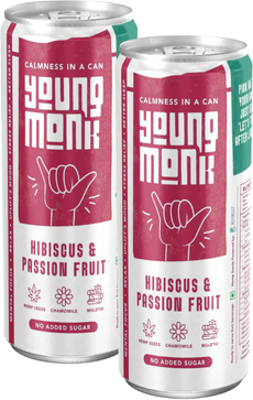 Hibiscus & Passion Fruit Flavour (Pack Of 2) Infused with Herbs, Hemp, Zero Added Sugar CALMNESS Drink