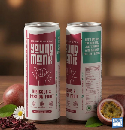 Hibiscus & Passion Fruit Flavour (Pack Of 2) Infused with Herbs, Hemp, Zero Added Sugar CALMNESS Drink