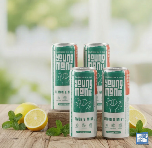 Lemon & Mint Flavour (Pack Of 4) Infused with Herbs, Hemp, Zero Added Sugar CALMNESS Drink
