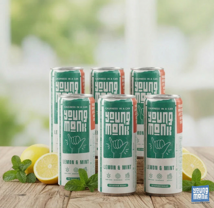 Lemon & Mint Flavour (Pack Of 24) Infused with Herbs, Hemp, Zero Added Sugar CALMNESS Drink